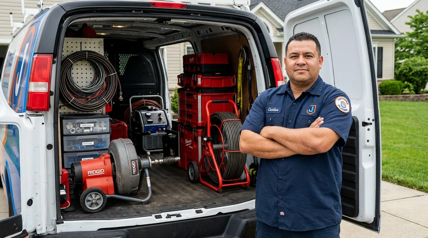 Professional drain cleaning equipment and Johns Plumbing LLC plumber in Panguitch