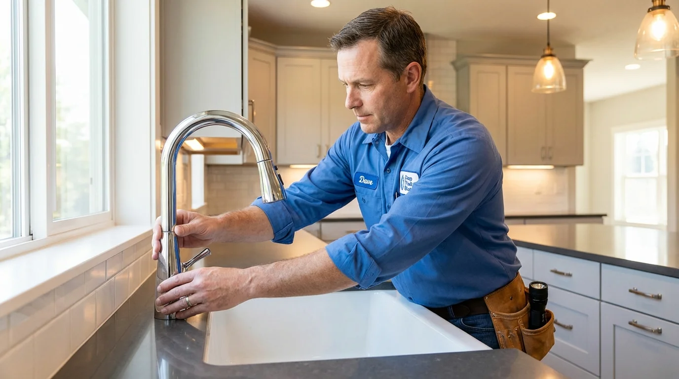 Kitchen faucet installation by Johns Plumbing LLC in Panguitch